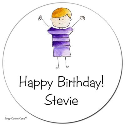 Sugar Cookie Gift Stickers - Kid 1 Sugar Cookie Gift Stickers - Kid 1